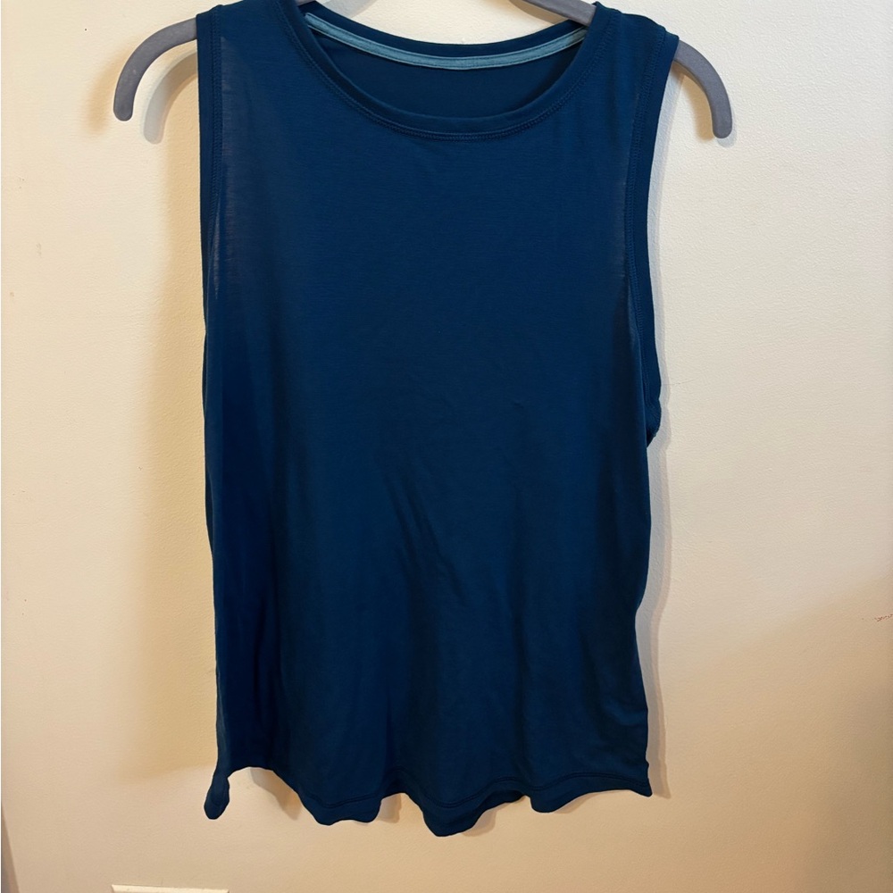 Blue Yoga Tank Top Size Medium